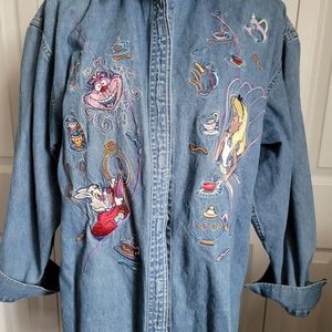Alice in Wonderland Denim Disney Shirt